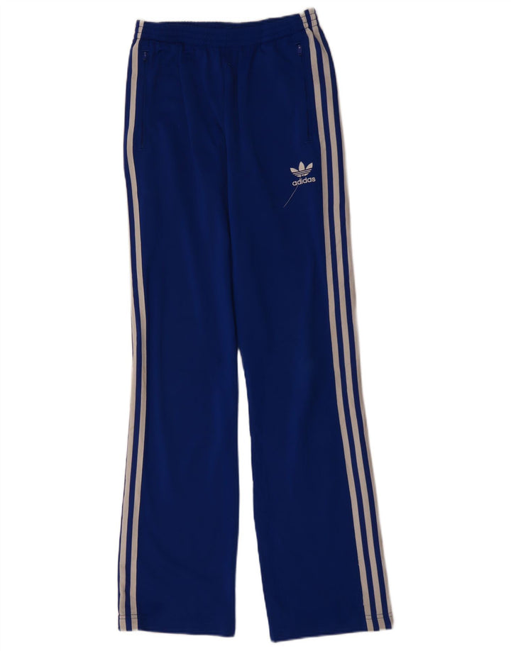 Calça de treino feminina ADIDAS UK 14 grande azul poliéster