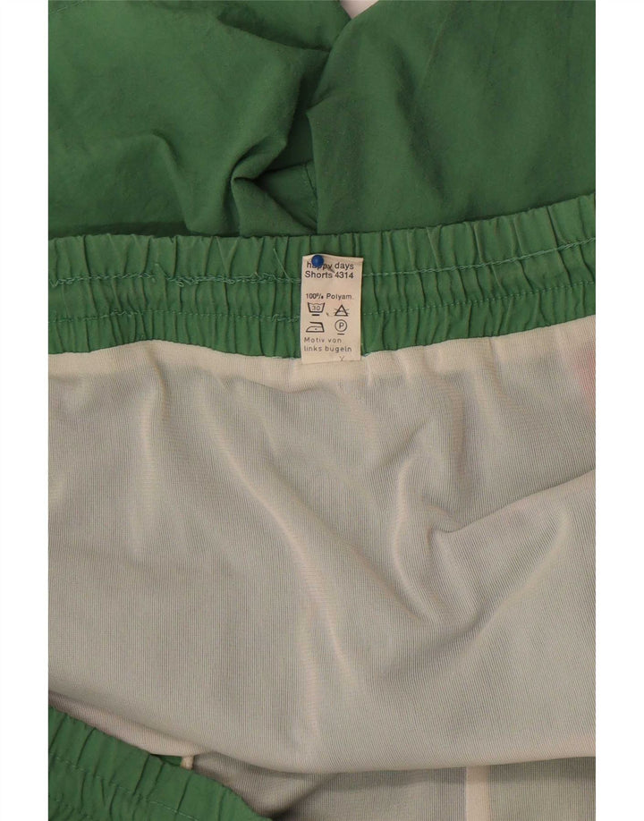 Triumph Mens Graphic Natação Shorts XL Verde Colourblock Poliamida