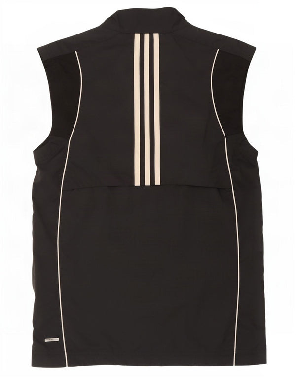 Adidas Mens Clima Proof Sem Mangas Jaqueta Top Pequena Preta