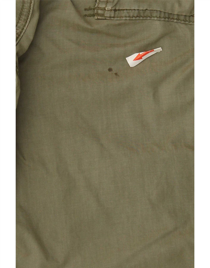Scotch & Soda Mens Graphic Cargo Shorts W33 Algodão Cáqui Médio