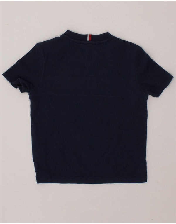 Camiseta estampada TOMMY HILFIGER para bebês meninos 6-9 meses algodão azul marinho