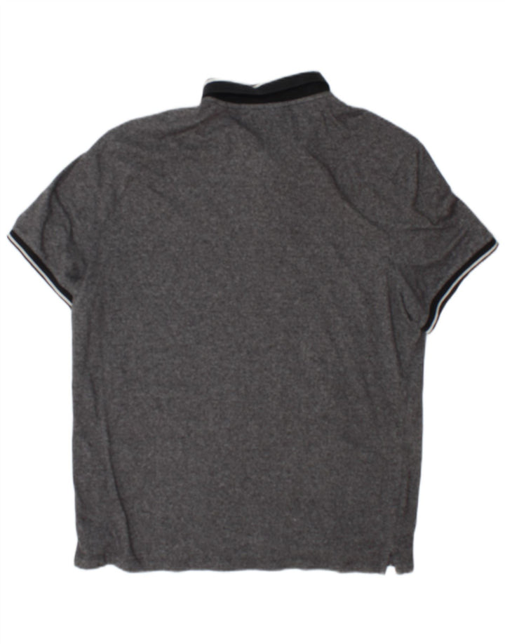 Camisa polo masculina Michael Kors grande cinza manchada
