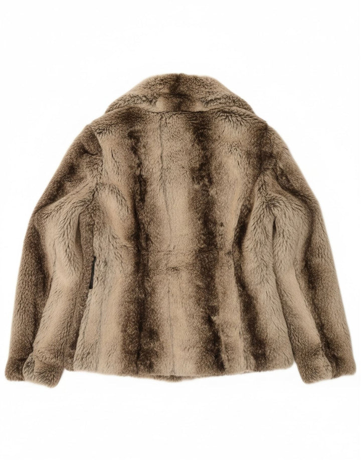 Jaqueta feminina STAR BY JULIEN MACDONALD Reino Unido 8 pequena estampa animal bege