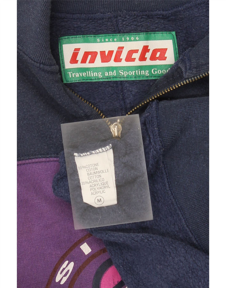 Invicta moletom gráfico masculino jumper médio azul marinho colorblock