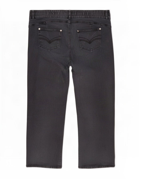 Calça Jeans Marks & Spencer Autograph Straight Feminina UK 26 5XL W46 L30 Cinza