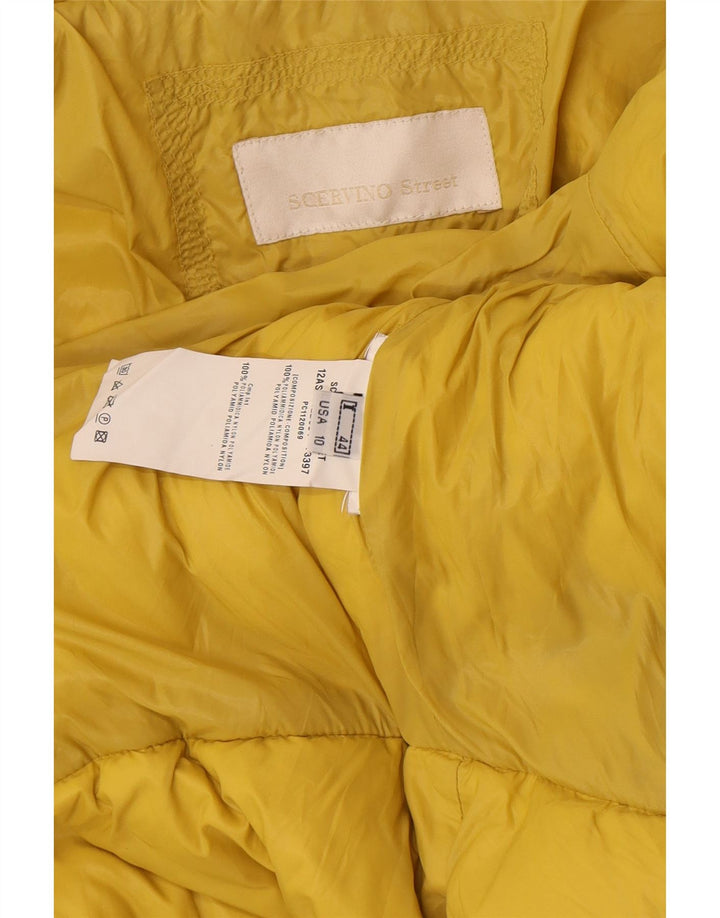 Jaqueta acolchoada acolchoada feminina Scervino Street IT 44 inverno amarelo médio