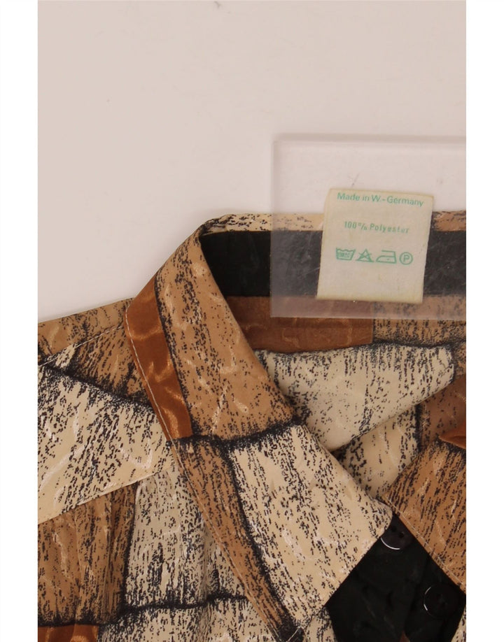 Blusa feminina FRANKENWALDER EU 42 grande patchwork marrom poliéster