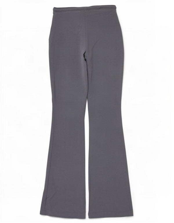 Calça de treino feminina Zara Flare UK 12 algodão cinza médio