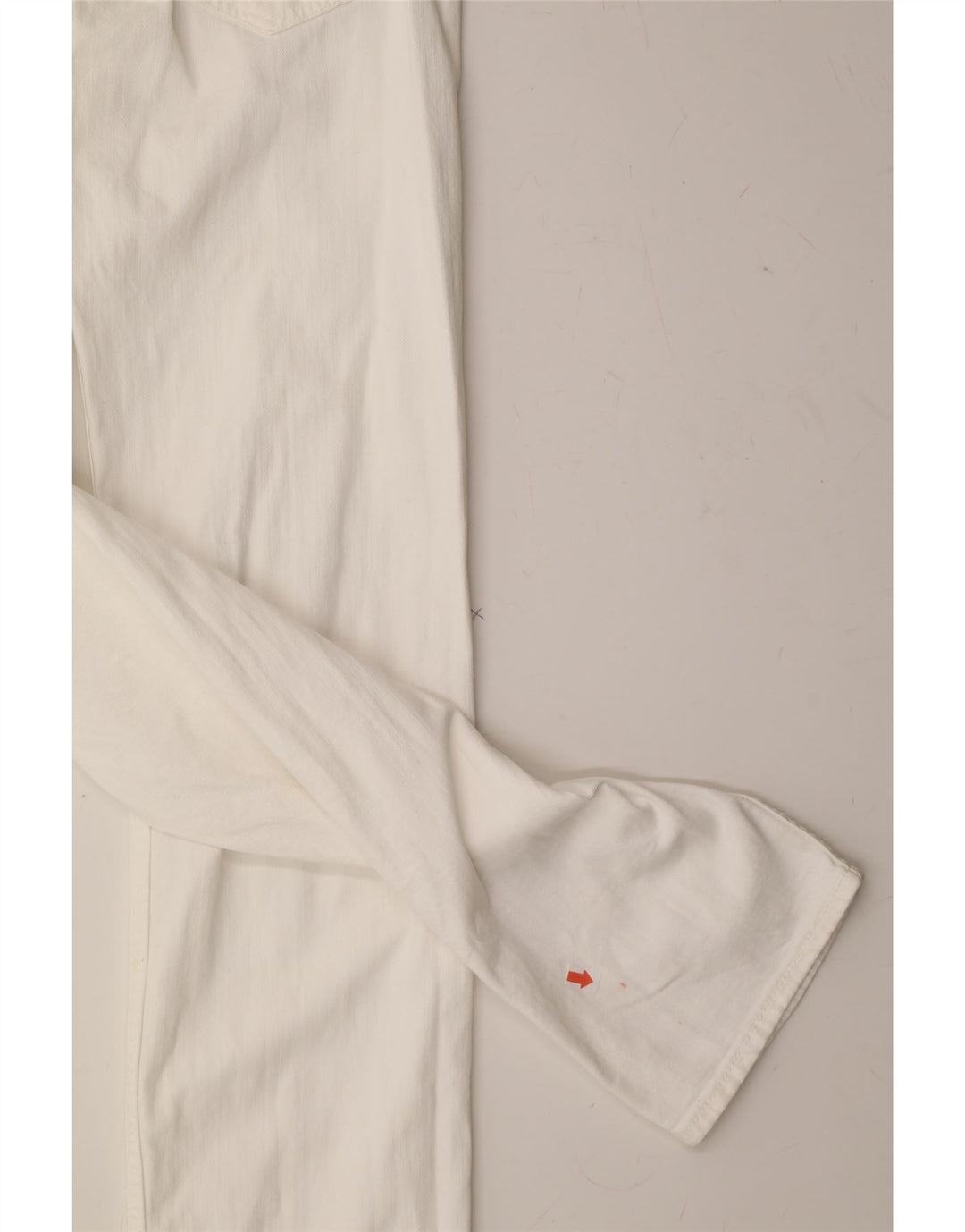 LEE Womens Powell Straight Casual Trousers W33 L36  White Cotton Vintage Lee and Second-Hand Lee from Messina Hembry 