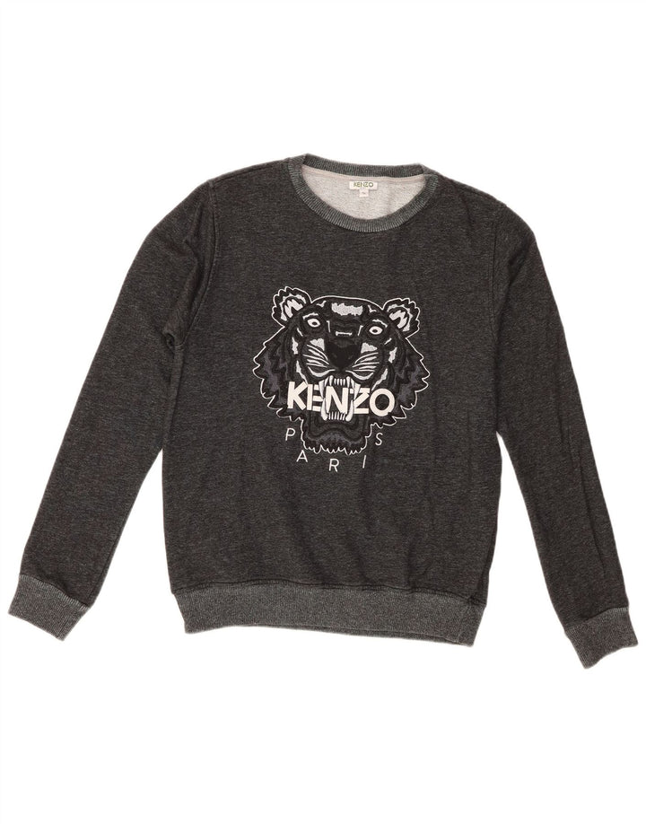 Suéter gráfico Kenzo Boys 15-16 anos algodão cinza
