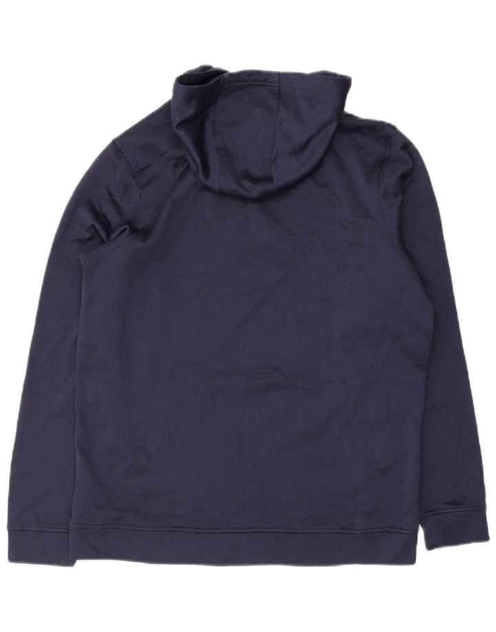 Under Armour masculino gráfico moletom com capuz médio azul marinho