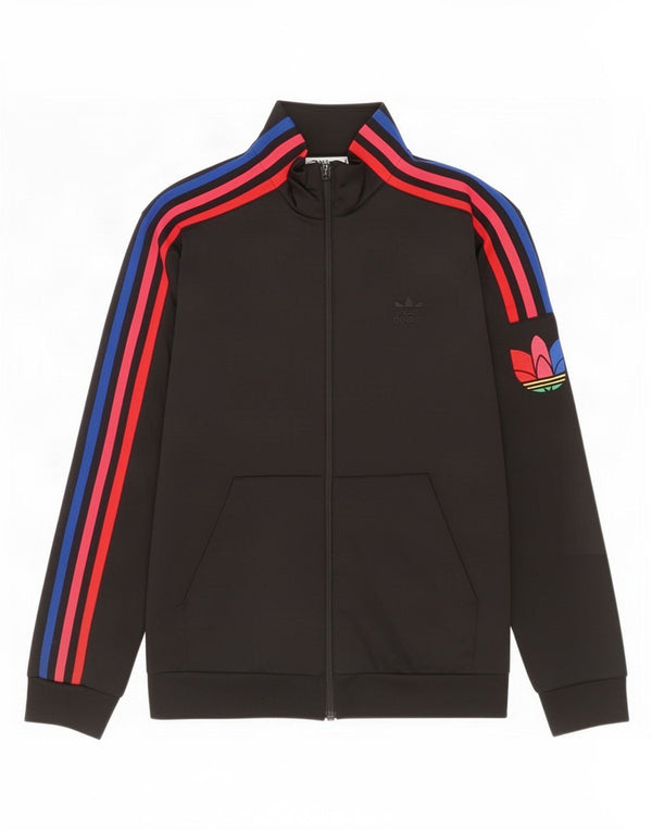 Casaco de treino gráfico Adidas Girls 11-12 anos preto poliéster