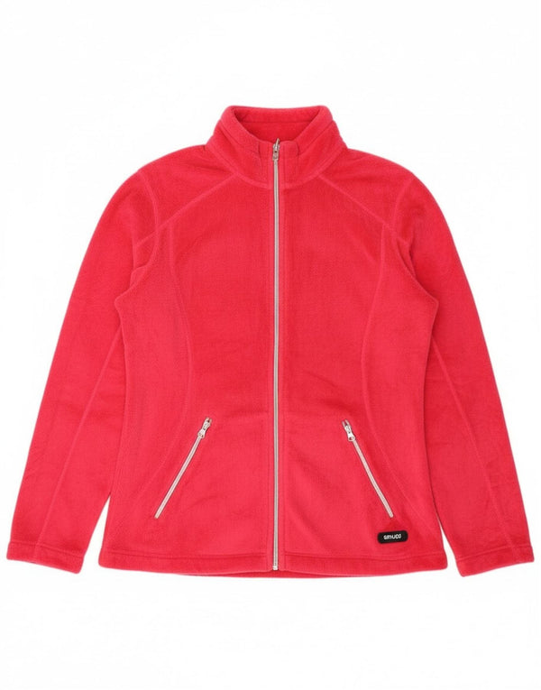 Jaqueta de lã feminina Brugi UK 18 XL poliéster rosa