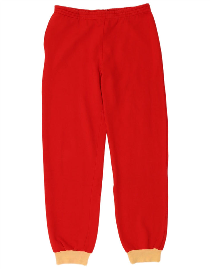 Fato de treino completo masculino vintage EU 48 algodão colorblock vermelho médio