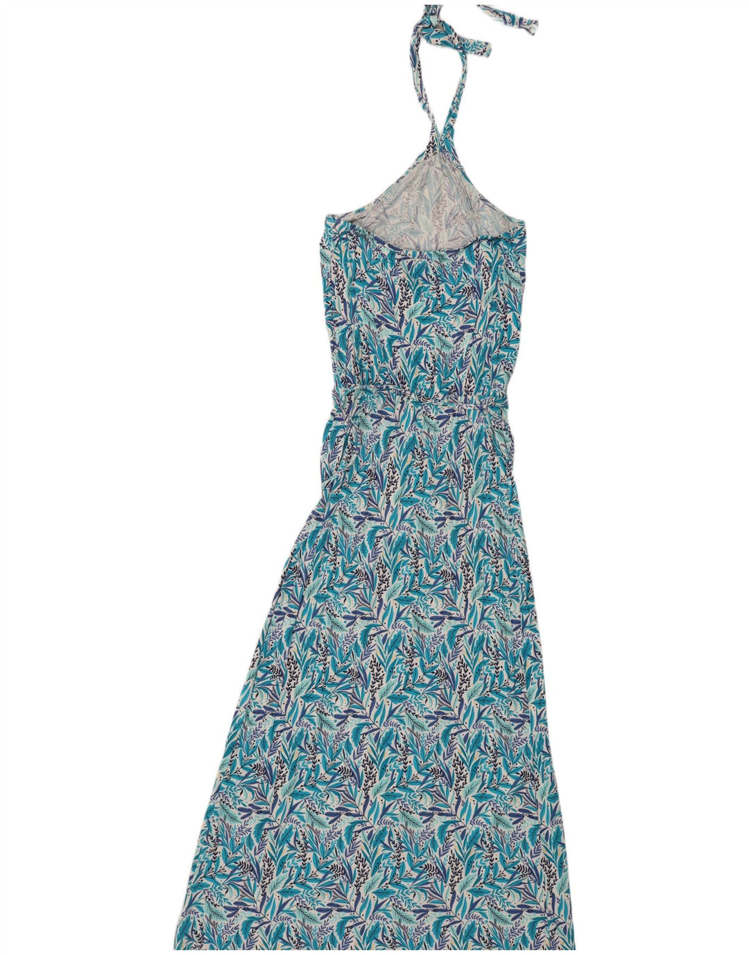 Vestido maxi halter feminino Blue Motion EU 40/42 viscose floral azul médio