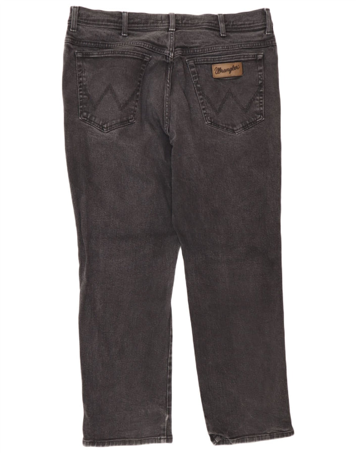 Wrangler Masculino Texas Straight Jeans W40 L30 Cinza Algodão