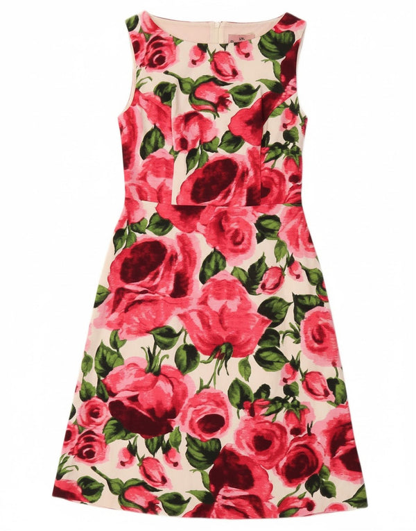 FASE EIGHT Vestido feminino linha A UK 10 pequeno floral multicolorido