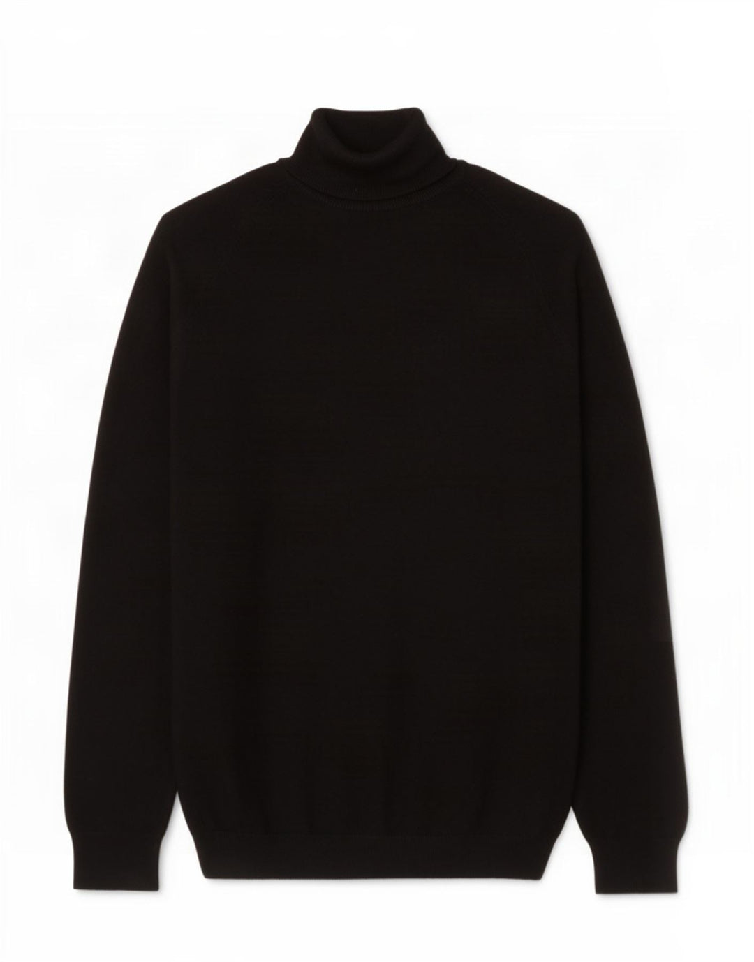 Zara Suéter masculino com gola redonda e viscose preta média