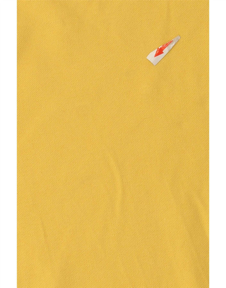 Camisa polo masculina Kappa grande algodão amarelo