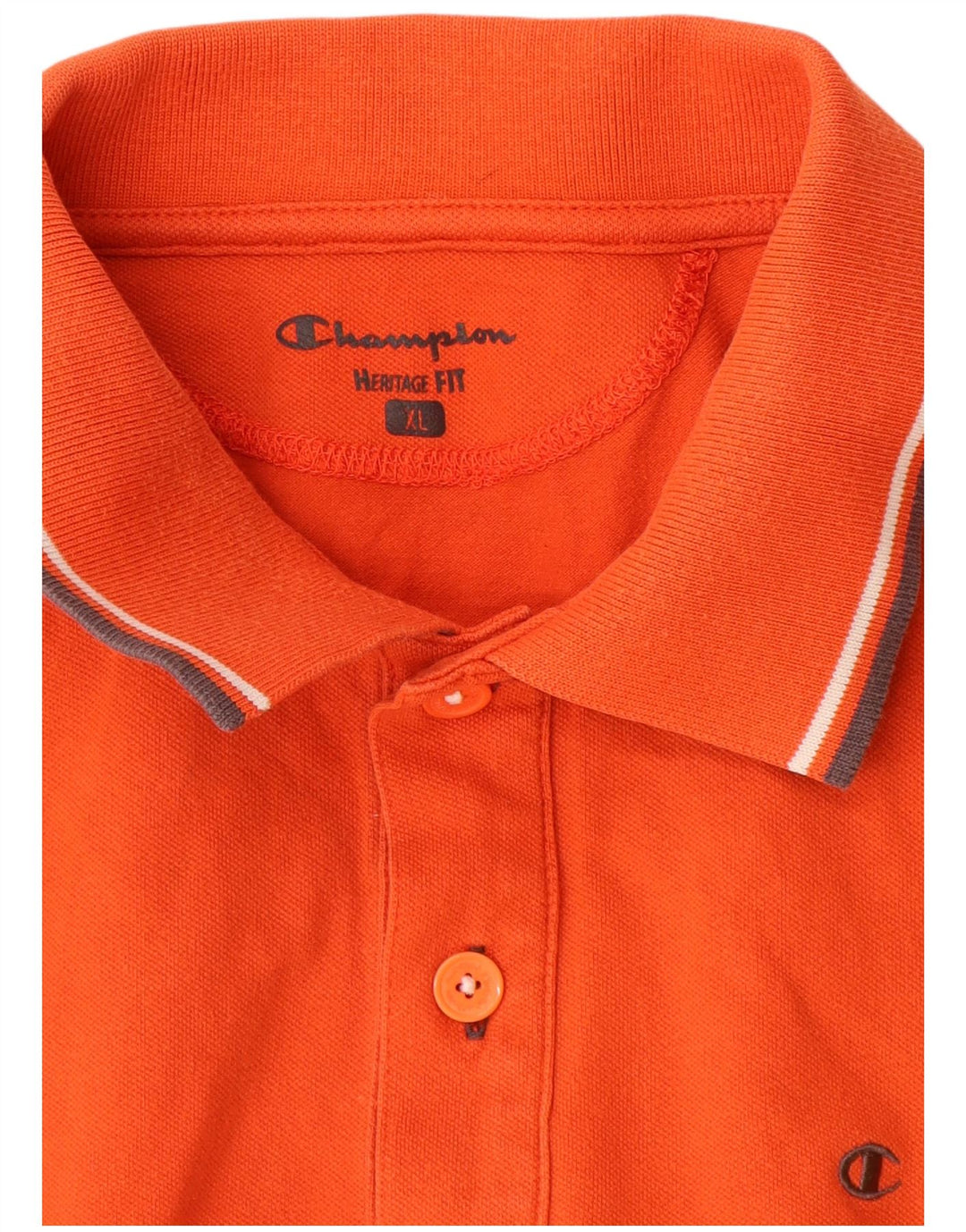 Camisa polo masculina Champion Heritage Fit XL laranja
