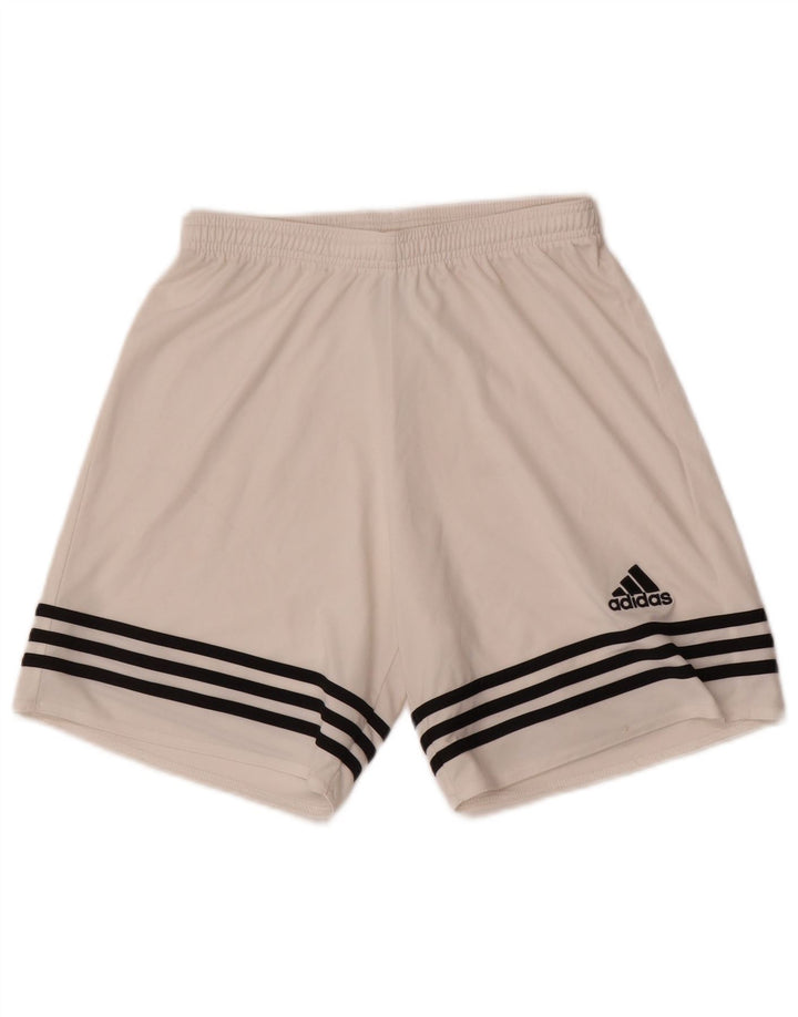 Adidas Mens Climalite Sport Shorts Pequeno Poliéster Branco