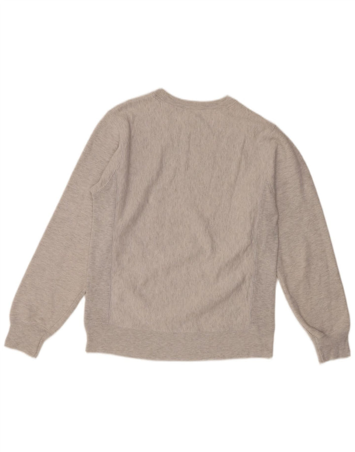 Champion moletom masculino jumper pequeno algodão cinza