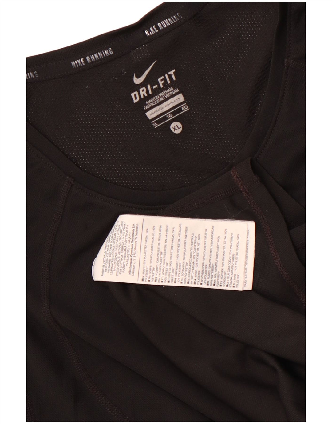 Camiseta Nike Feminina Dri Fit Top UK 18 XL Preto Poliéster