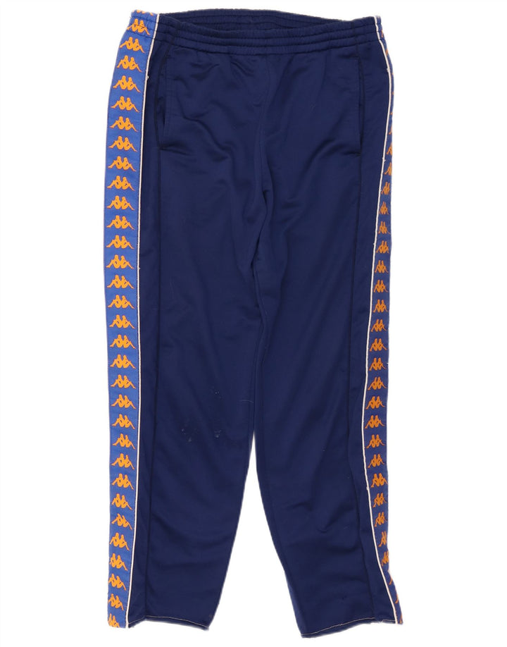 Calça de treino masculina KAPPA gráfica pequena azul marinho colorblock