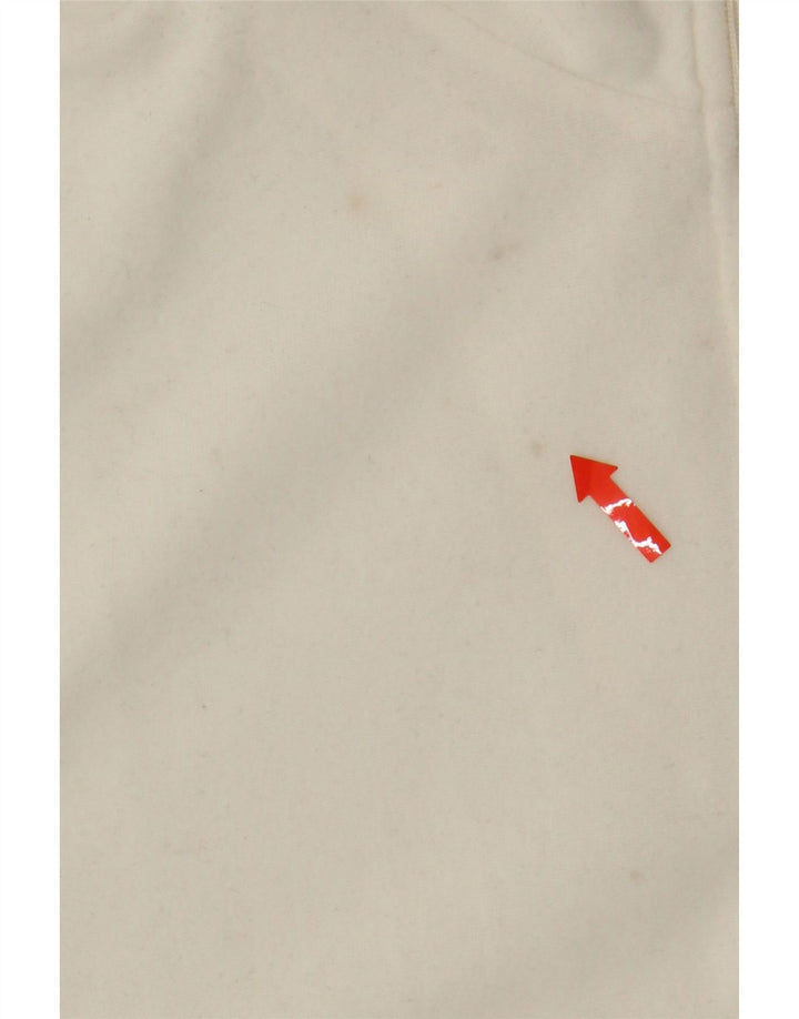 ASICS Mens Zip Neck Sweatshirt Jumper Large Off White Polyester Vintage Asics and Second-Hand Asics from Messina Hembry 