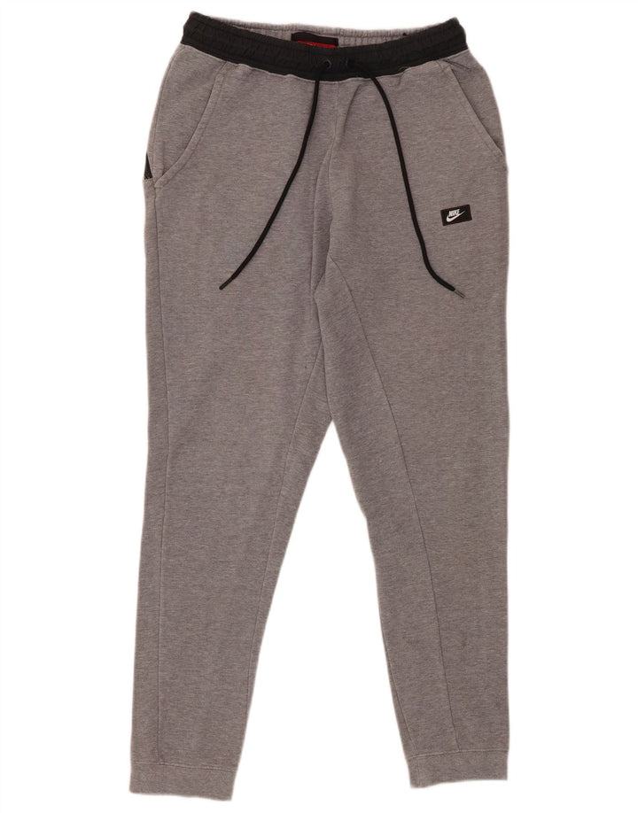 Calça de treino masculina NIKE Joggers pequeno cinza algodão