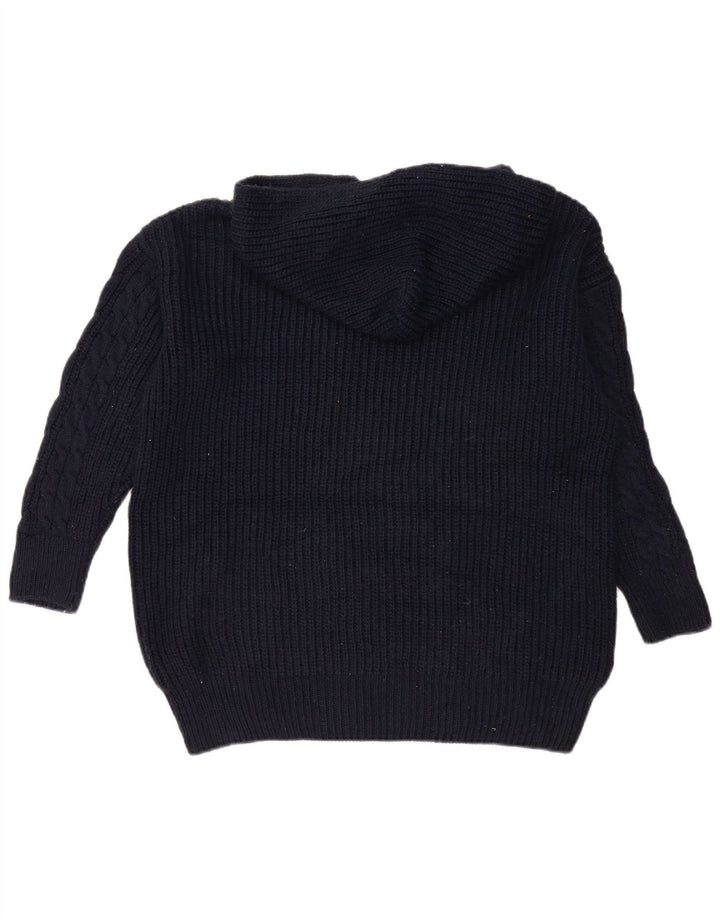 Suéter feminino Marks & Spencer de grandes dimensões Reino Unido 14 médio azul marinho