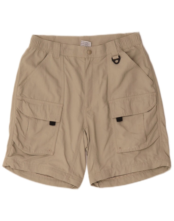 Shorts Columbia Masculino Omni Dry Cargo Pequeno W29 Bege Nylon