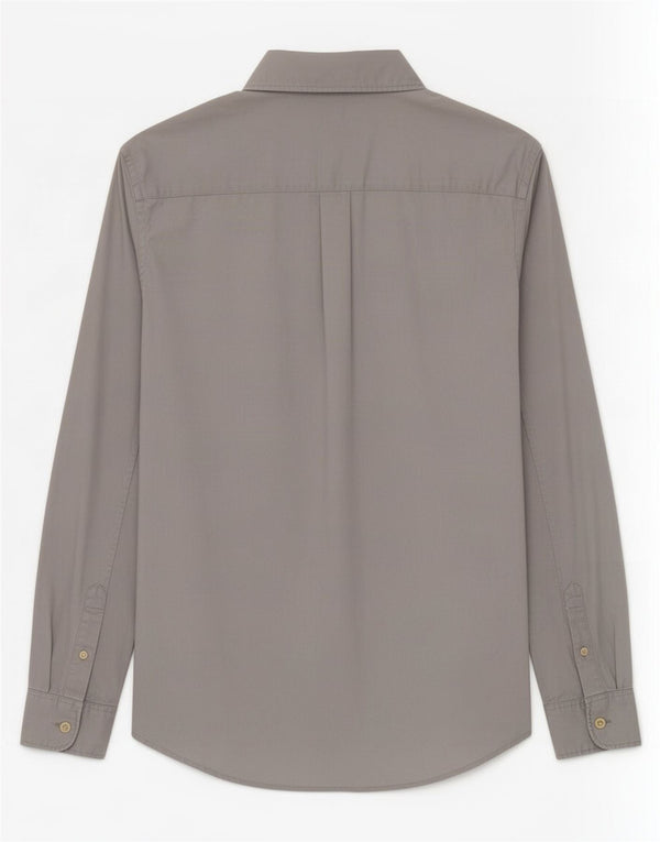Camisa masculina All Saints pequena cinza algodão