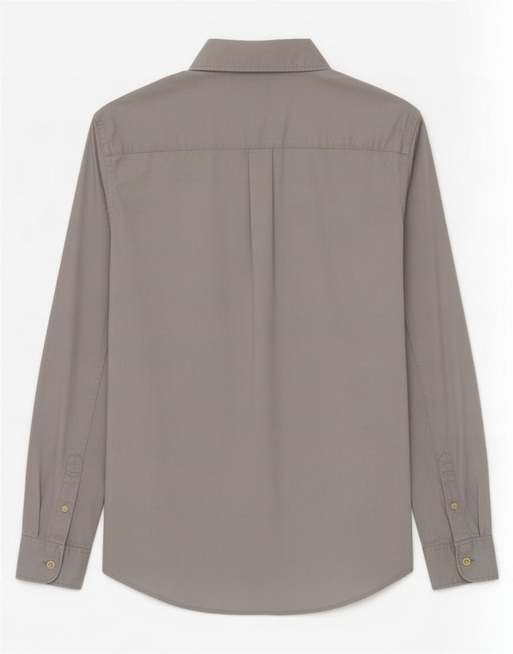 Camisa masculina All Saints pequena cinza algodão