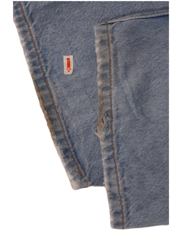 Calça jeans reta feminina Zara EU 38 pequena W28 L34 azul