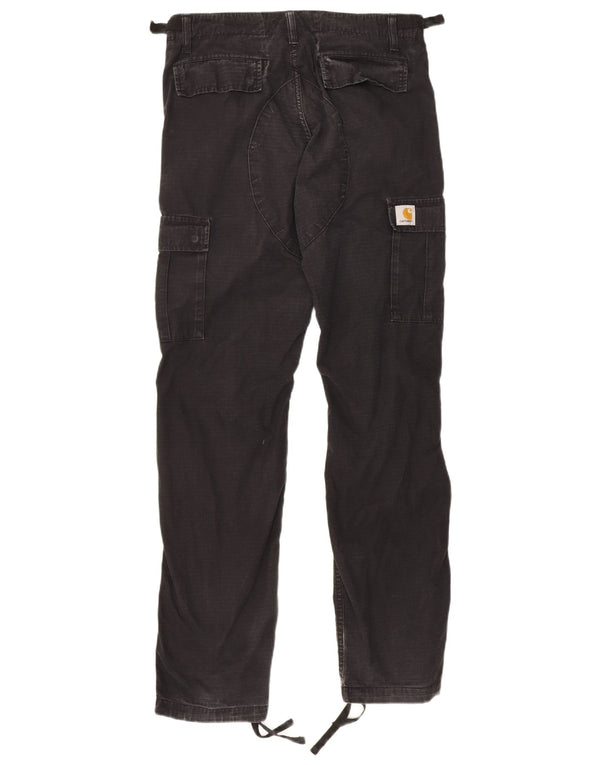 Calça Carhartt Masculina Straight Cargo W30 L32 Algodão Preto