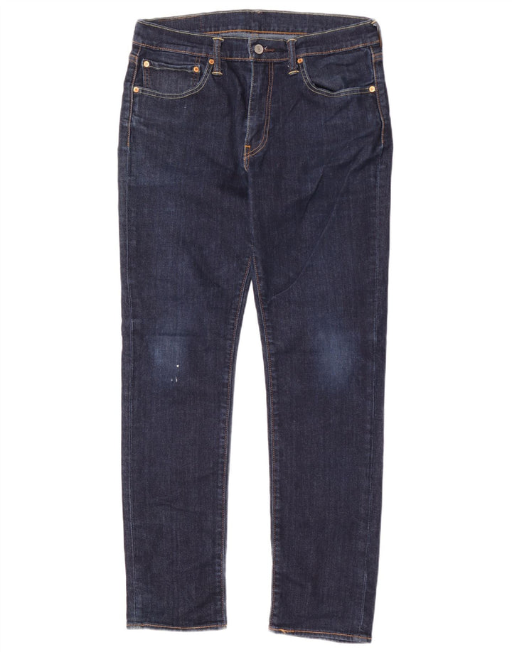 Levi's Masculino 511 Slim Jeans W34 L32 Azul Marinho Algodão