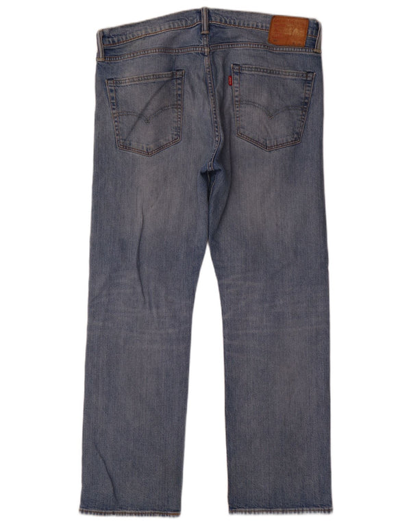 Levi's Masculino 504 Straight Jeans W36 L30 Azul Algodão