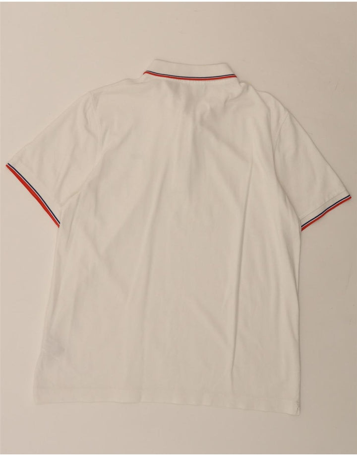 Camisa polo masculina LACOSTE tamanho 5 grande algodão branco