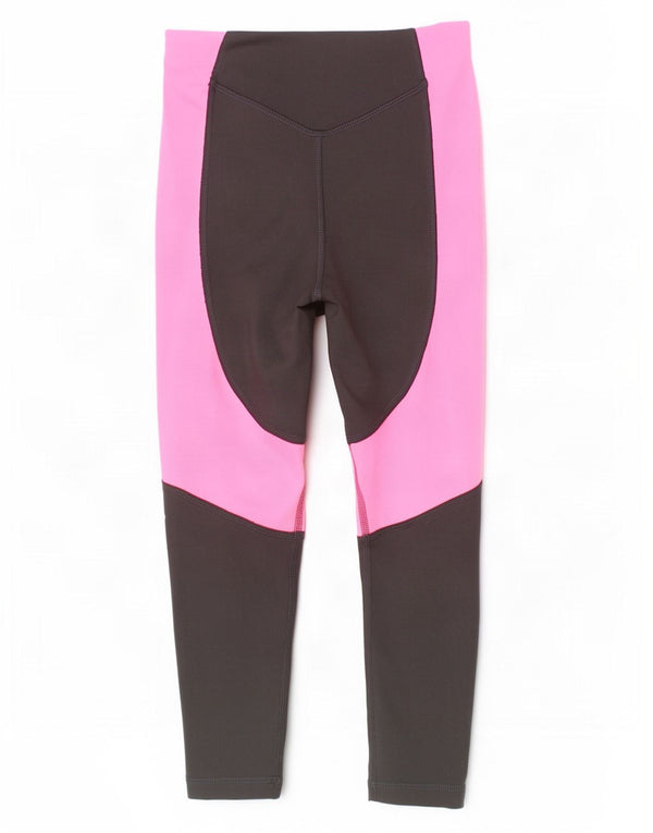 Leggings Puma Graphic Capri para meninas 7-8 anos preto colorblock poliéster