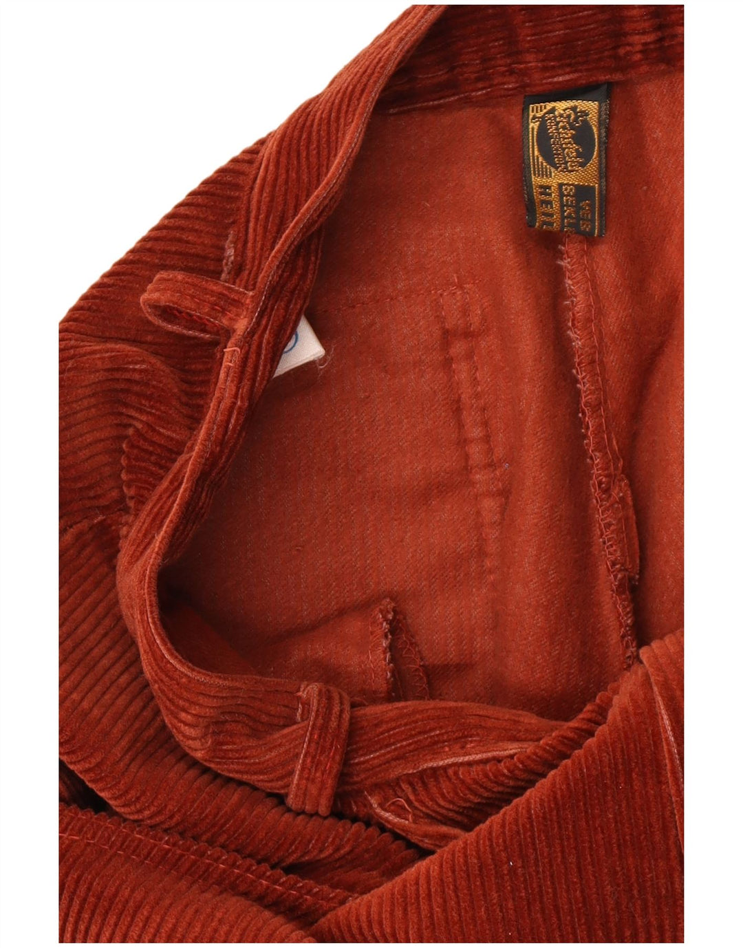 Calça feminina VINTAGE de veludo cotelê W30 L30 marrom