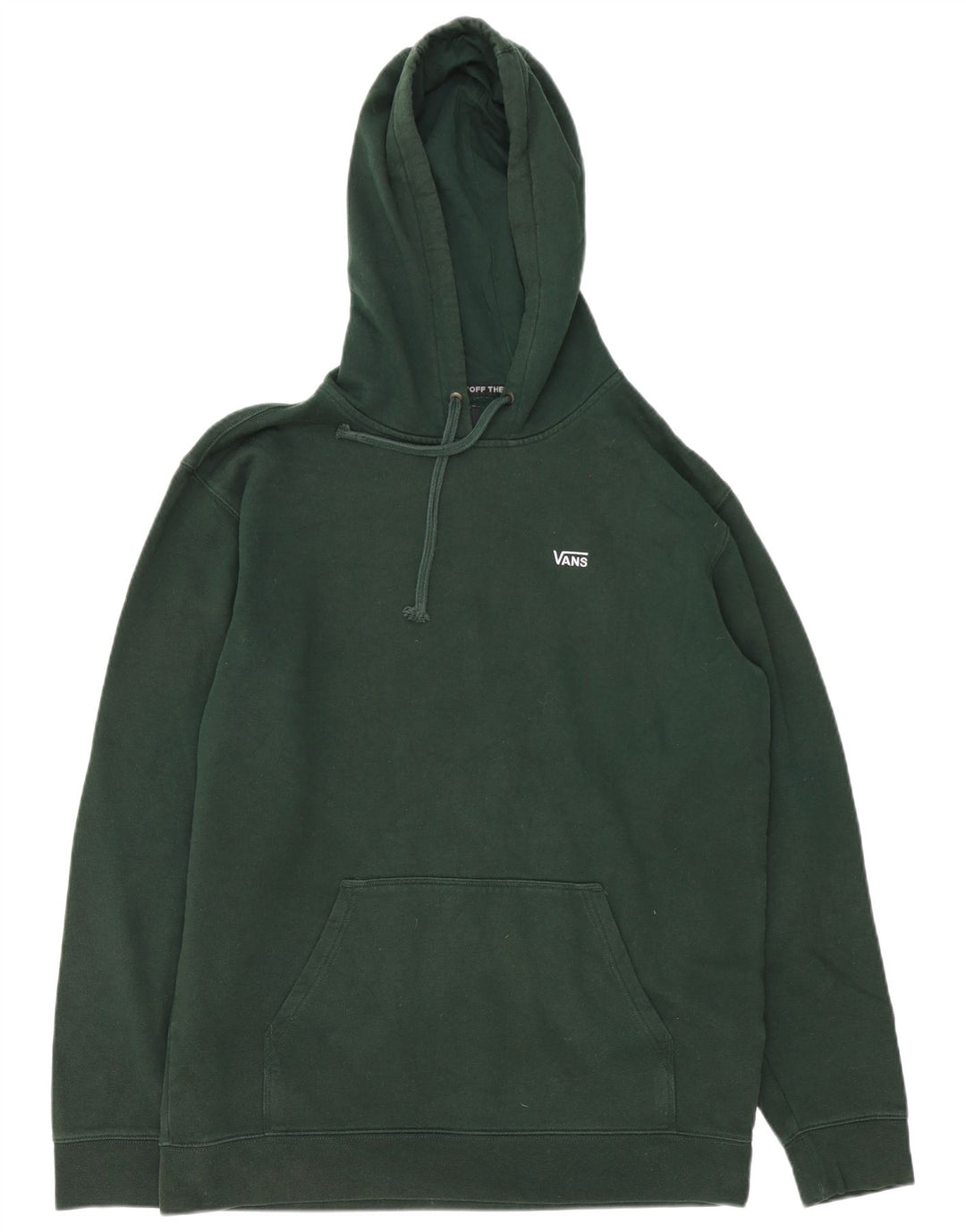 Vans Mens Hoodie Jumper Grande Algodão Verde