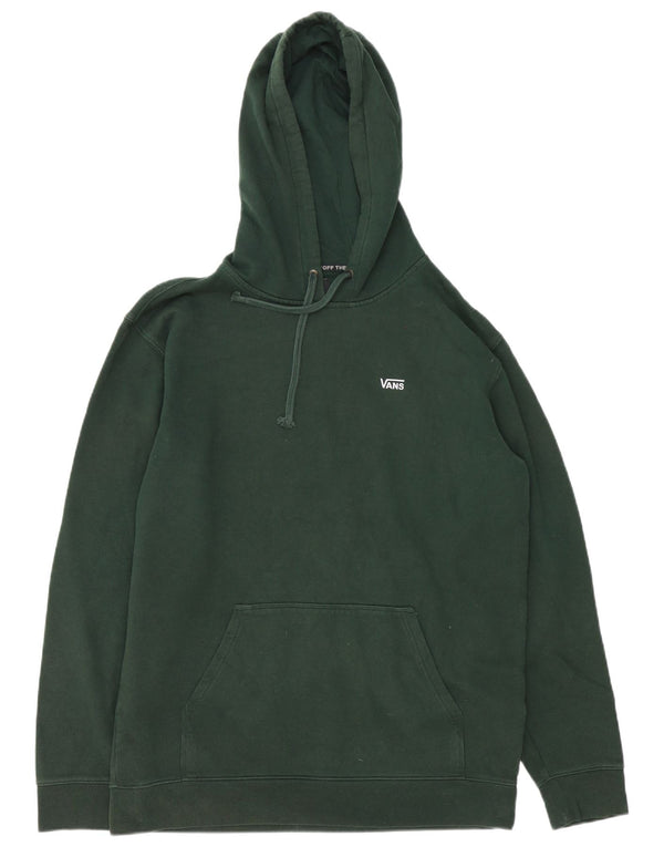 Vans Mens Hoodie Jumper Grande Algodão Verde