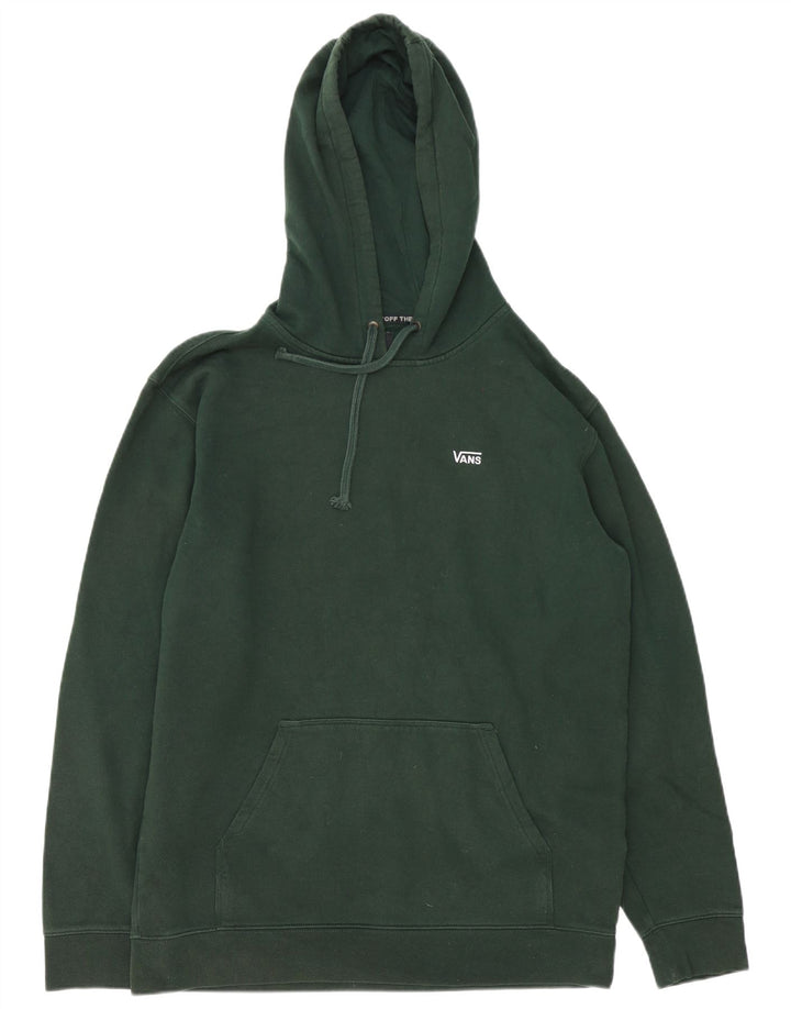 Vans Mens Hoodie Jumper Grande Algodão Verde