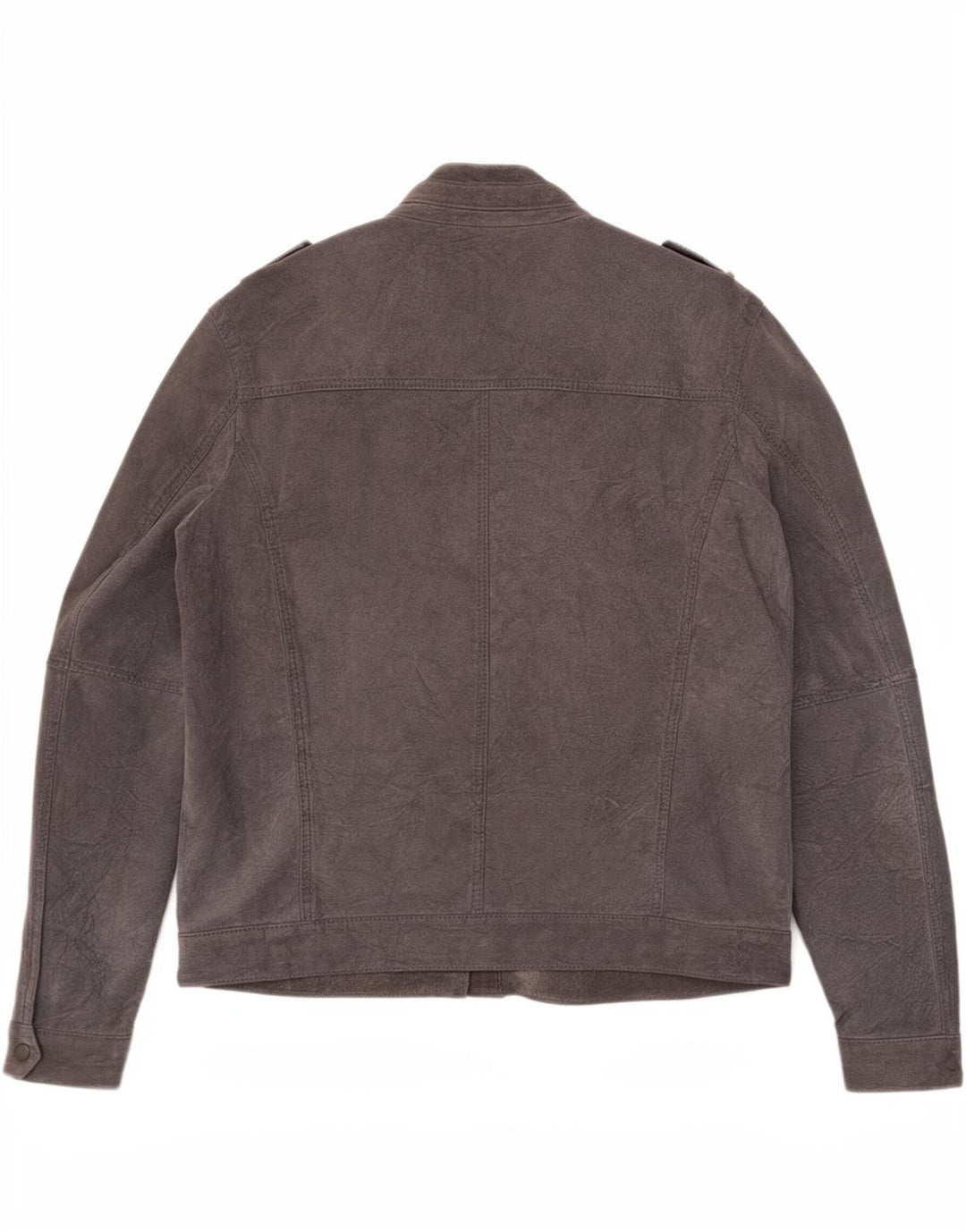 Jaqueta de couro militar masculina Conbipel IT 52 couro cinza grande