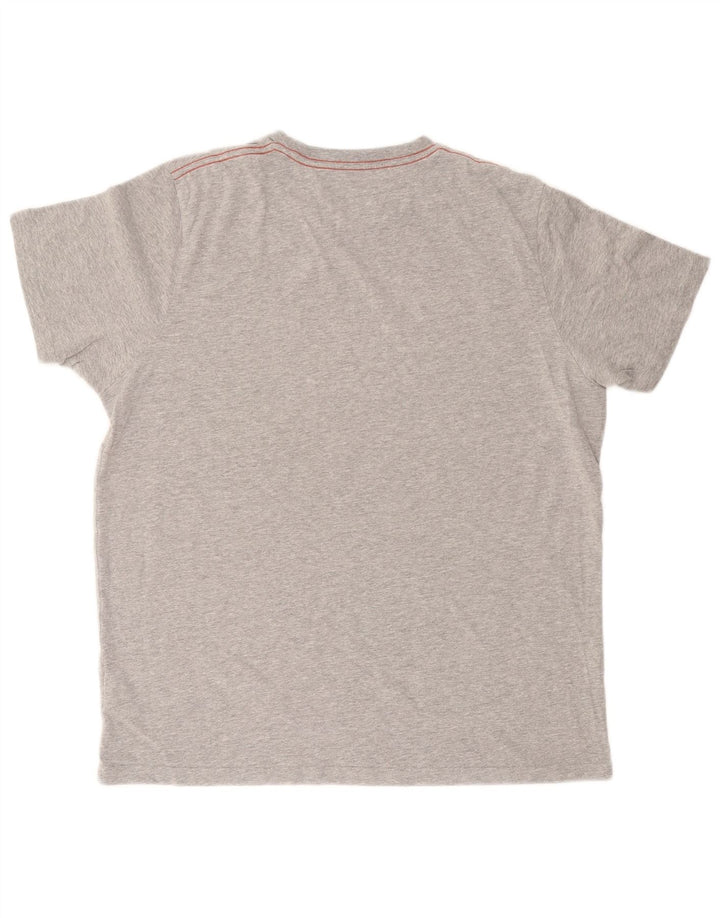 WEIRD FISH Camiseta masculina gráfica grande algodão cinza