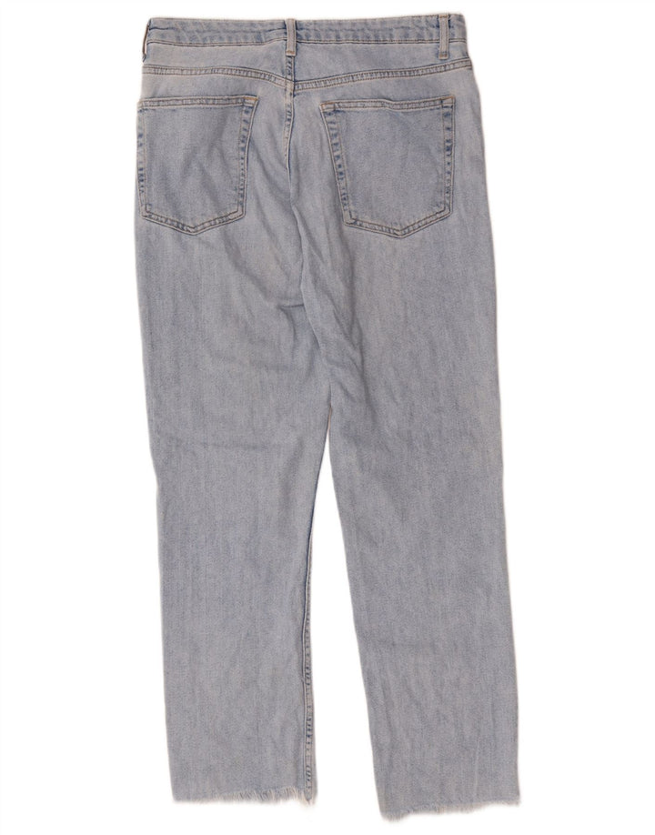 Jeans retos femininos Topshop W32 L27 algodão azul