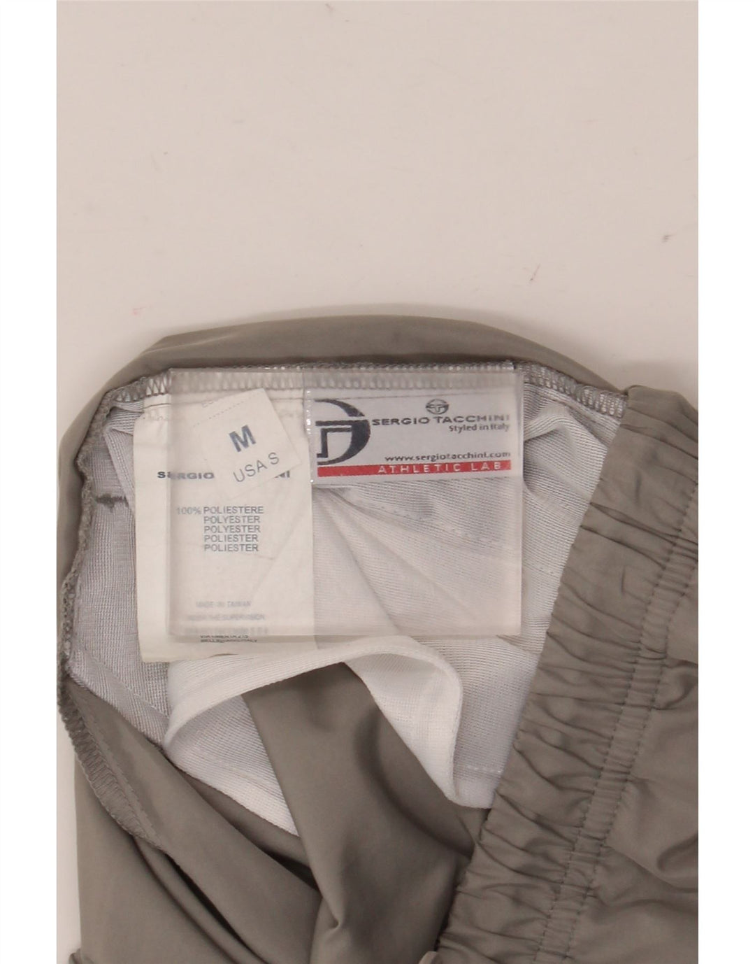 Calça de treino masculina Sergio Tacchini Capri cinza médio poliéster