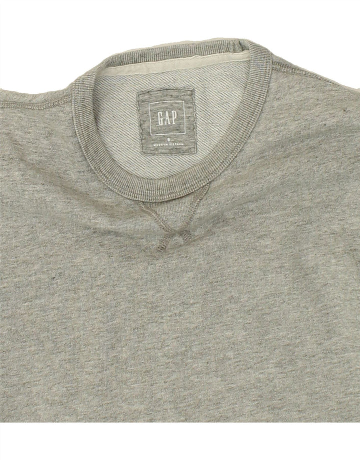 GAP Womens Sweatshirt Jumper UK 10 Small Grey Cotton Vintage Gap and Second-Hand Gap from Messina Hembry 