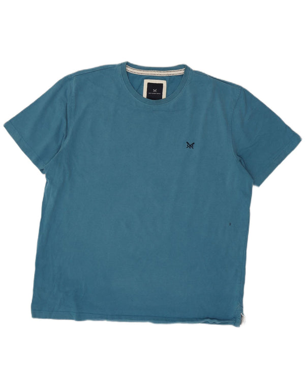Camiseta masculina Crew Clothing Top XL algodão azul
